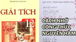 bảng công thức nguyên hàm