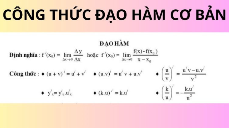 công thức nguyên hàm lượng giác