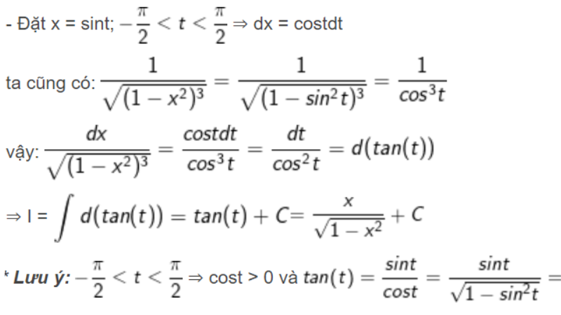 công thức nguyên hàm nâng cao