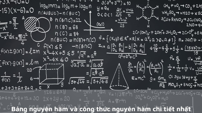 công thức nguyên hàm hàm hợp