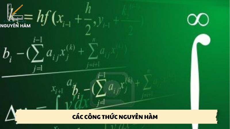 các công thức nguyên hàm