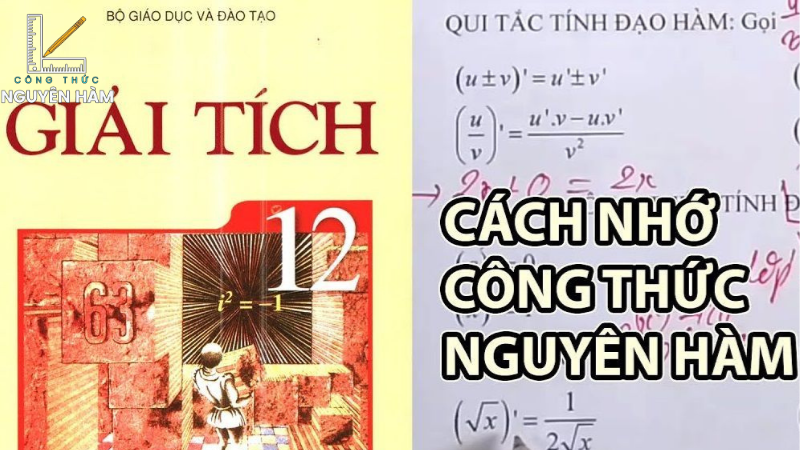 10 công thức nguyên hàm